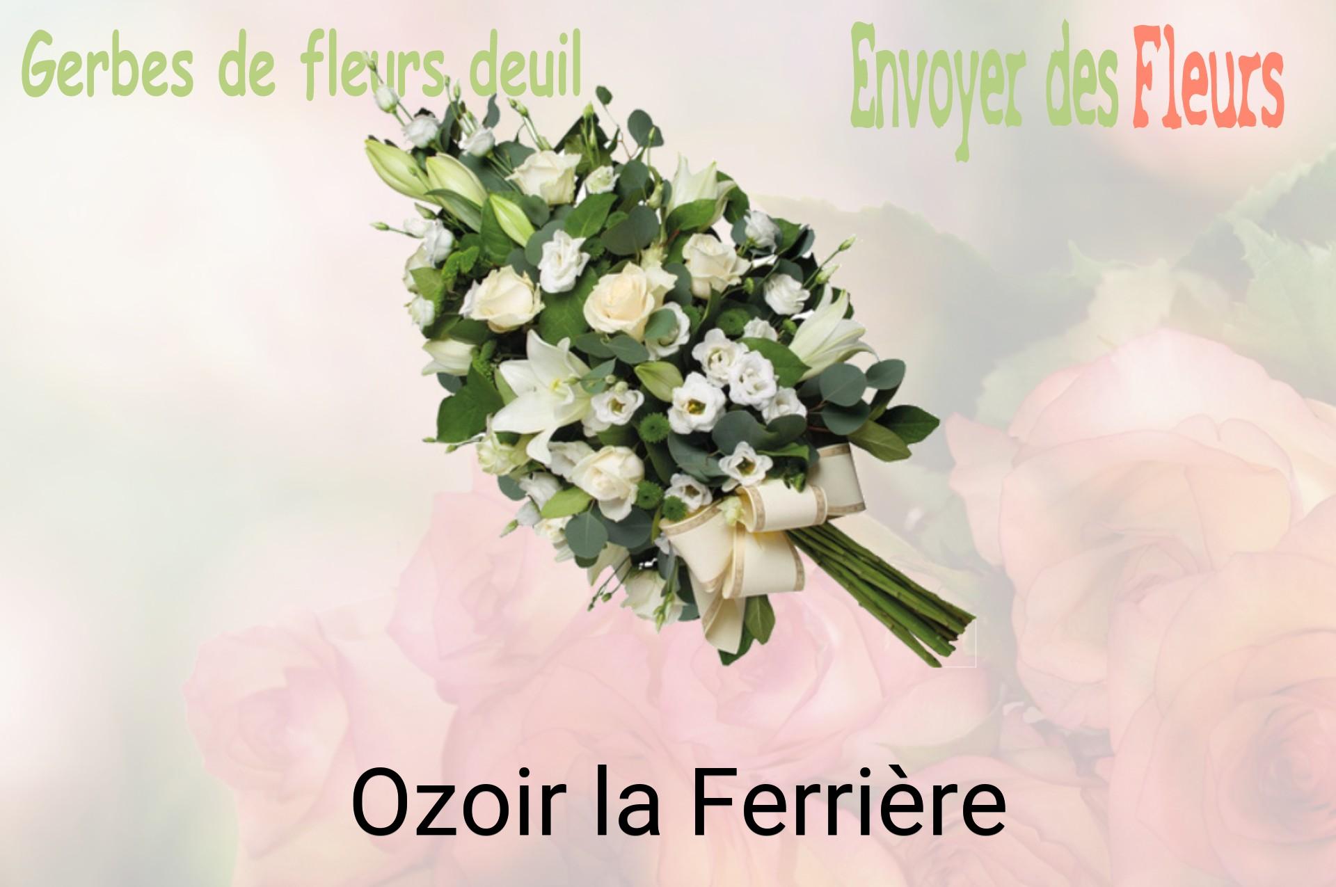 Gerbe de fleurs de deuil livrée à Ozoir-la-Ferrière